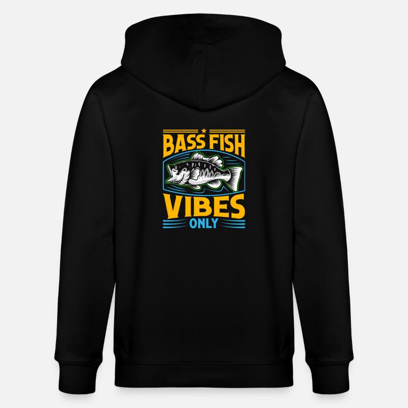 Bash Fish Vibes uniquement - Veste à capuche bio CULTIVATOR Stanley/Stella Unisexe - noir