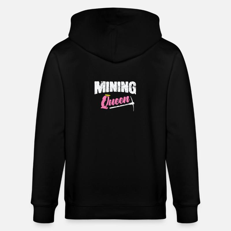 Mining Queen - Stanley/Stella Unisex Bio-Kapuzenjacke CULTIVATOR  - Schwarz