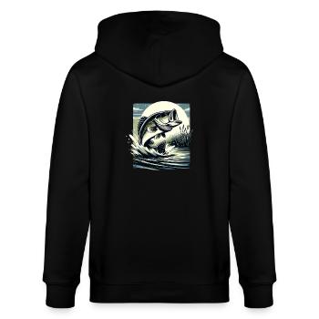Poisson bar - Veste à capuche bio CULTIVATOR Stanley/Stella Unisexe - noir - Dos - Anna (173cm)