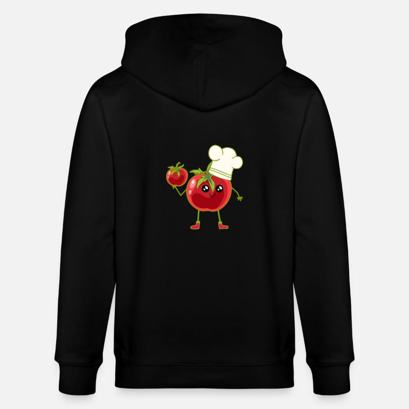 Tomate, Tomate, Cuisiner, Cuisiner, Cuisiner - Veste à capuche bio CULTIVATOR Stanley/Stella Unisexe - noir