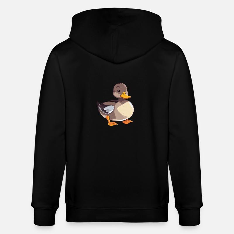 Mignon bébé canard - Veste à capuche bio CULTIVATOR Stanley/Stella Unisexe - noir