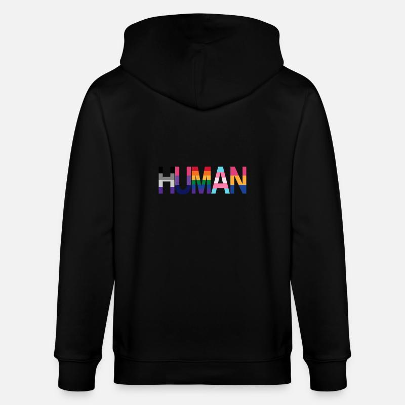 Human Flags - Stanley/Stella Unisex Bio-Kapuzenjacke CULTIVATOR  - Schwarz