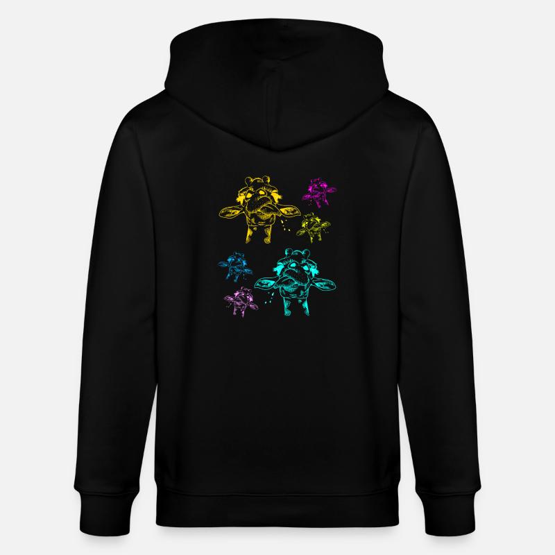 Safari Girafe Girafe - Veste à capuche bio CULTIVATOR Stanley/Stella Unisexe - noir