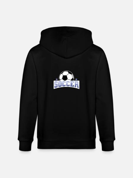 Fußball "Soccer" Freizeitfußball - Stanley/Stella Unisex Bio-Kapuzenjacke CULTIVATOR - Schwarz