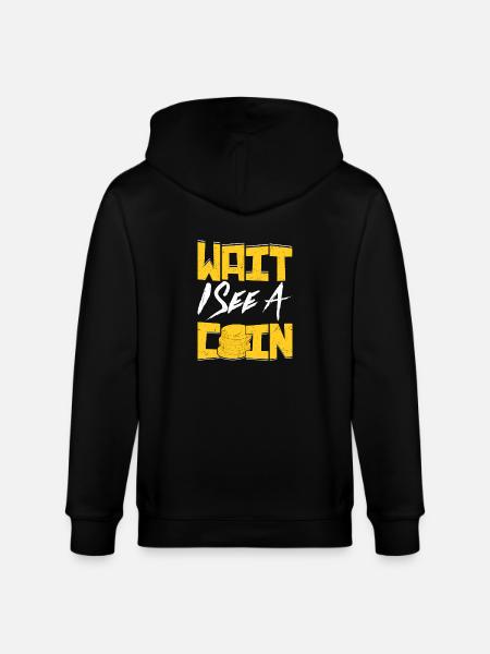 Eagle-Eyed Numismatist: Spotting Coins Everywhere - Stanley/Stella CULTIVATOR Unisex Organic Hooded Jacket - black