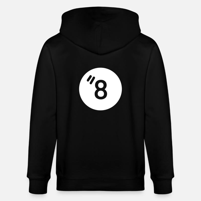 8 ball - Stanley/Stella Unisex Bio-Kapuzenjacke CULTIVATOR  - Schwarz