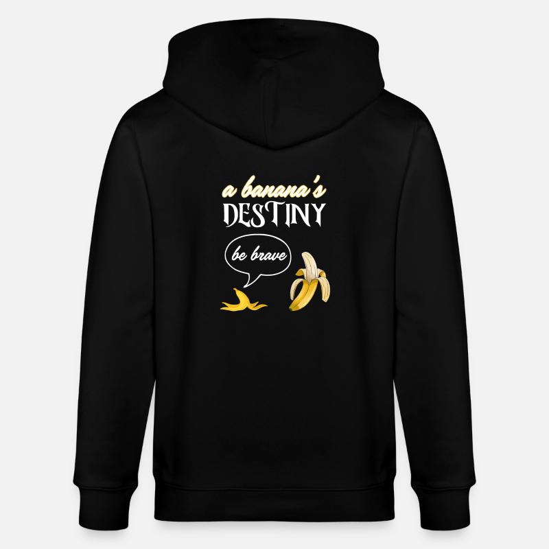 Le destin d’une banane - Veste à capuche bio CULTIVATOR Stanley/Stella Unisexe - noir