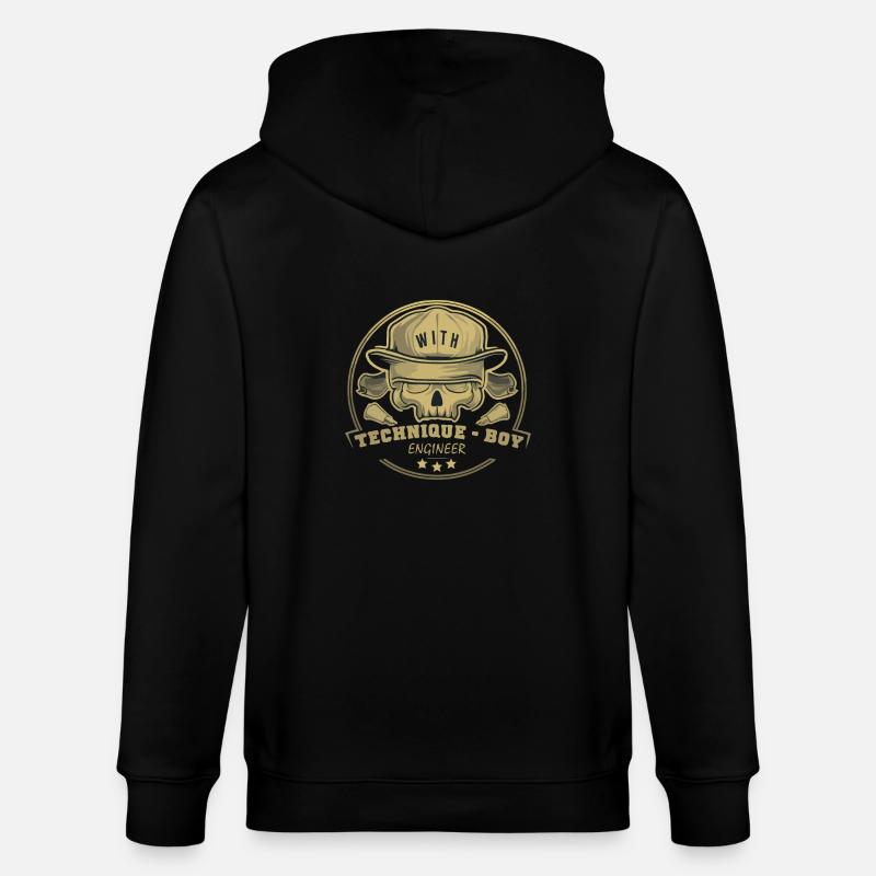 Technik - Stanley/Stella Unisex Bio-Kapuzenjacke CULTIVATOR  - Schwarz