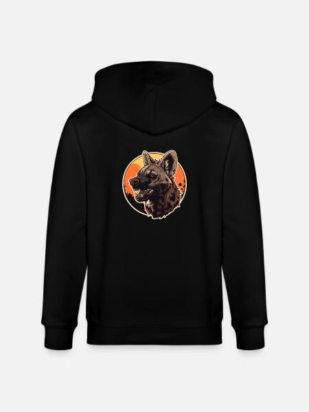 Loups d’Aardwolf - Veste à capuche bio CULTIVATOR Stanley/Stella Unisexe - noir