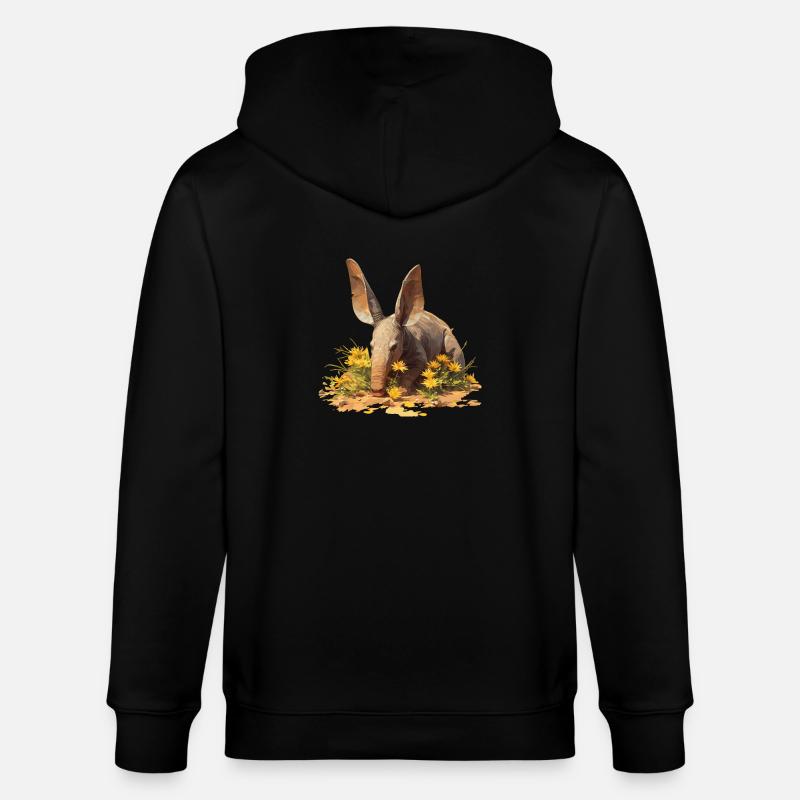 Erdferkeln Erdferkel - Stanley/Stella Unisex Bio-Kapuzenjacke CULTIVATOR  - Schwarz