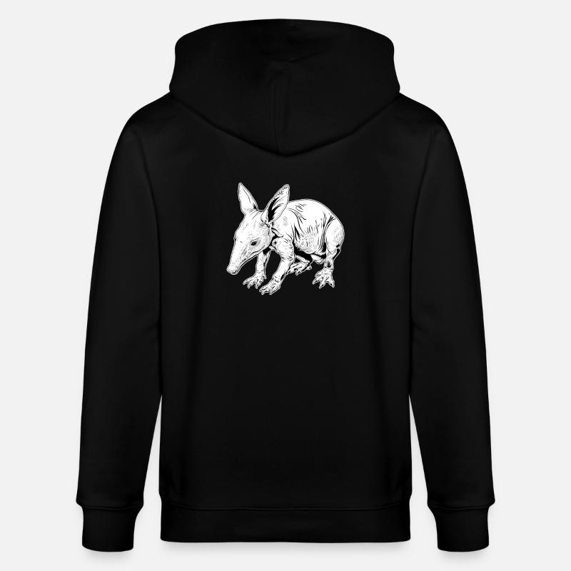 Erdferkeln Erdferkel - Stanley/Stella Unisex Bio-Kapuzenjacke CULTIVATOR - Schwarz