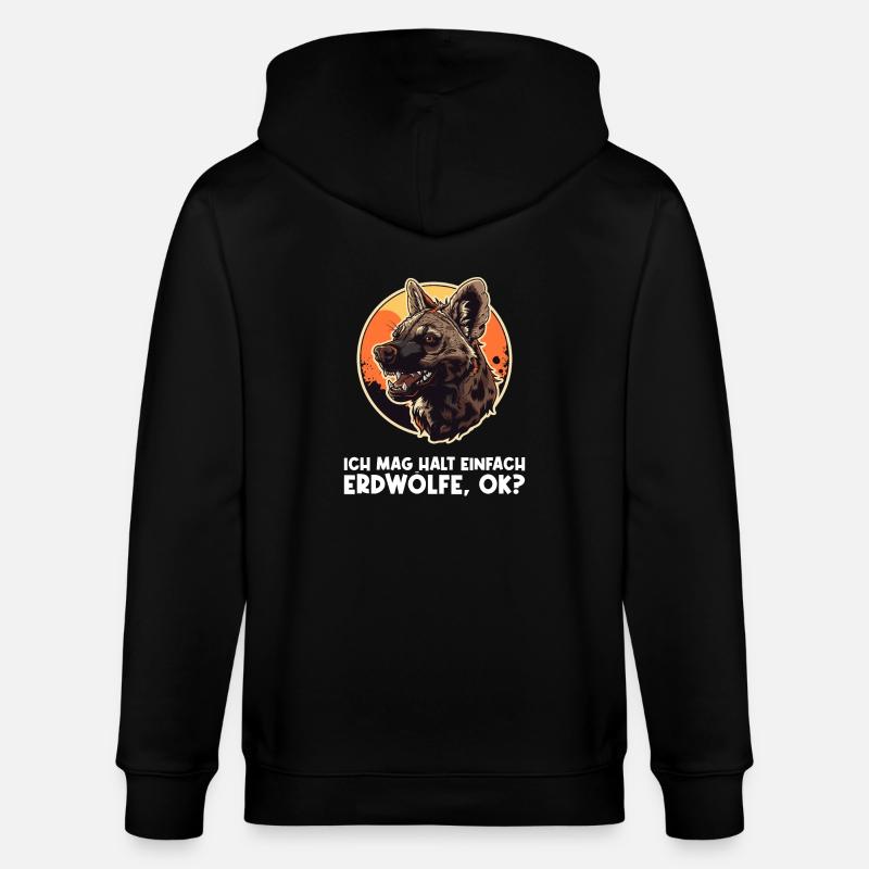 Aardwolves Aardwolf - Stanley/Stella CULTIVATOR  Unisex Organic Hooded Jacket - black