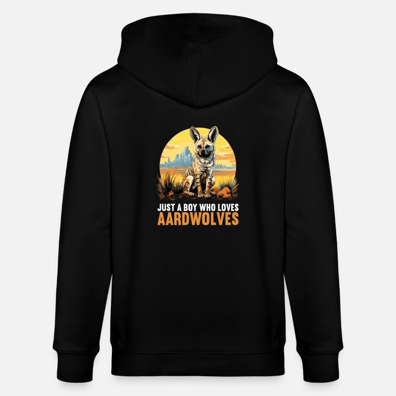 Erdwölfe Erdwolf - Stanley/Stella Unisex Bio-Kapuzenjacke CULTIVATOR  - Schwarz