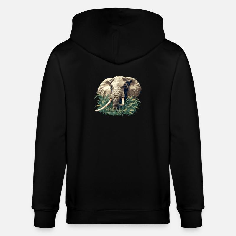 Éléphant Éléphant - Veste à capuche bio CULTIVATOR Stanley/Stella Unisexe - noir