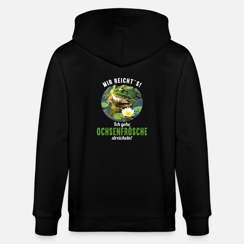 Ochsenfrösche Ochsenfrosch - Stanley/Stella Unisex Bio-Kapuzenjacke CULTIVATOR - Schwarz