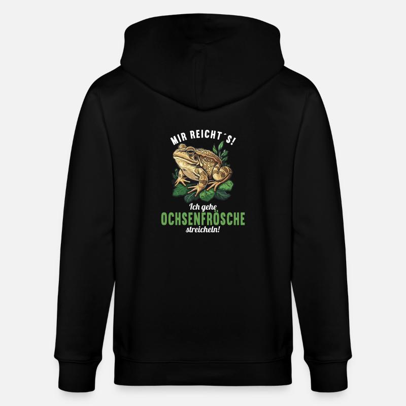 Ochsenfrösche Ochsenfrosch - Stanley/Stella Unisex Bio-Kapuzenjacke CULTIVATOR - Schwarz