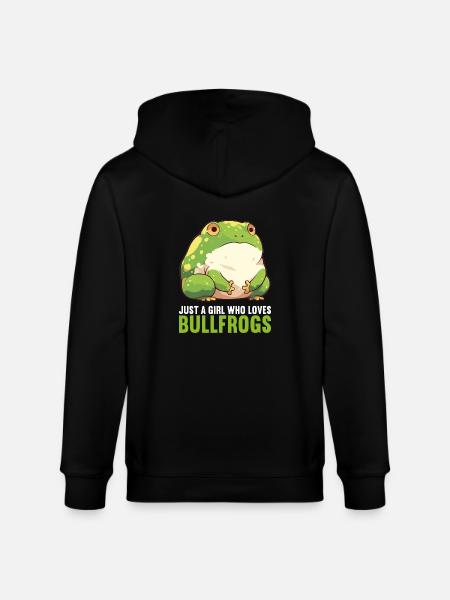 Bullfrogs Bullfrog - Stanley/Stella CULTIVATOR  Unisex Organic Hooded Jacket - black