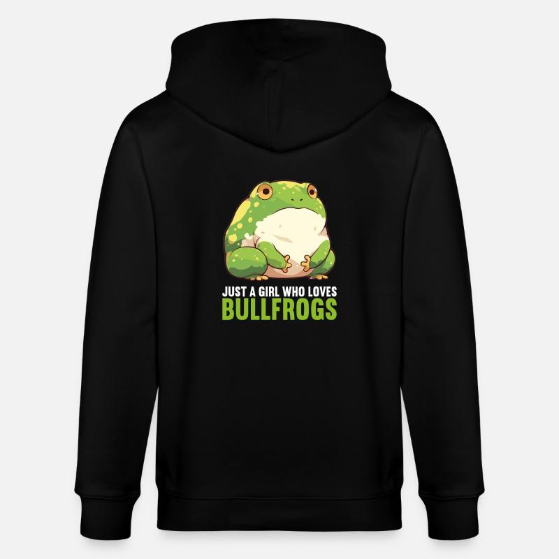 Ochsenfrösche Ochsenfrosch - Stanley/Stella Unisex Bio-Kapuzenjacke CULTIVATOR - Schwarz