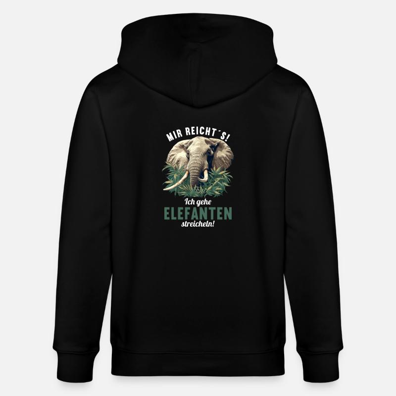 Éléphant Éléphant - Veste à capuche bio CULTIVATOR Stanley/Stella Unisexe - noir