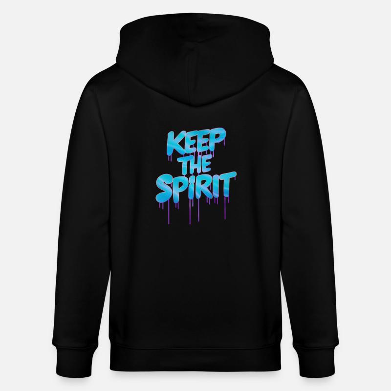 BEWAHREN SIE DEN GEIST - Stanley/Stella Unisex Bio-Kapuzenjacke CULTIVATOR  - Schwarz