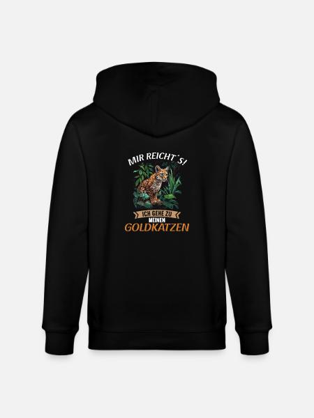 Goldkatzen Goldkatze - Stanley/Stella Unisex Bio-Kapuzenjacke CULTIVATOR  - Schwarz