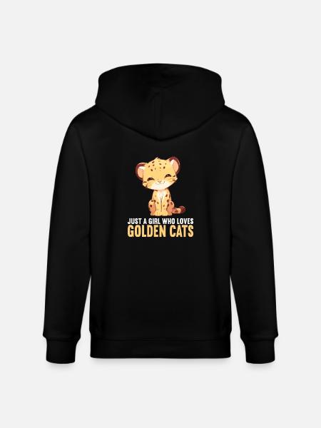 Golden Cats Golden Cat - Stanley/Stella CULTIVATOR Unisex Organic Hooded Jacket - black
