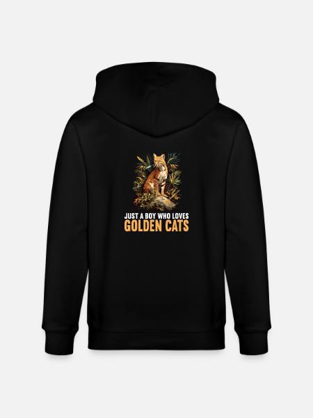 Goldkatzen Goldkatze - Stanley/Stella Unisex Bio-Kapuzenjacke CULTIVATOR  - Schwarz