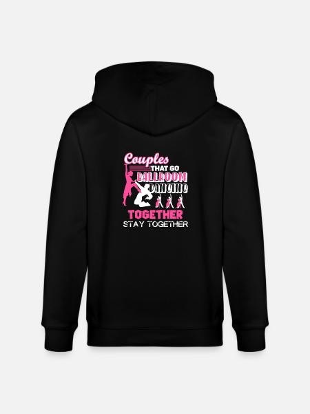 Ballroom Dance Couples Ballroom Dancing Together - Stanley/Stella CULTIVATOR Unisex Organic Hooded Jacket - black