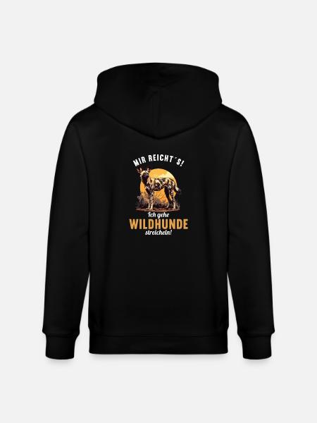 Wild Dogs Wild Dog - Stanley/Stella CULTIVATOR Unisex Organic Hooded Jacket - black