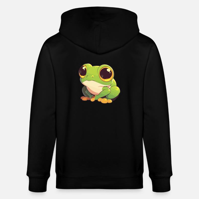 Rainette Baumfrösche Baumfrosch - Veste à capuche bio CULTIVATOR Stanley/Stella Unisexe - noir