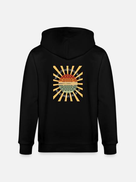 Chasing the Dream Motivational Design - Stanley/Stella CULTIVATOR Unisex Organic Hooded Jacket - black