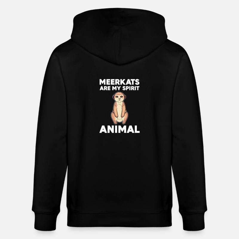 Erdmännchen - Stanley/Stella Unisex Bio-Kapuzenjacke CULTIVATOR  - Schwarz