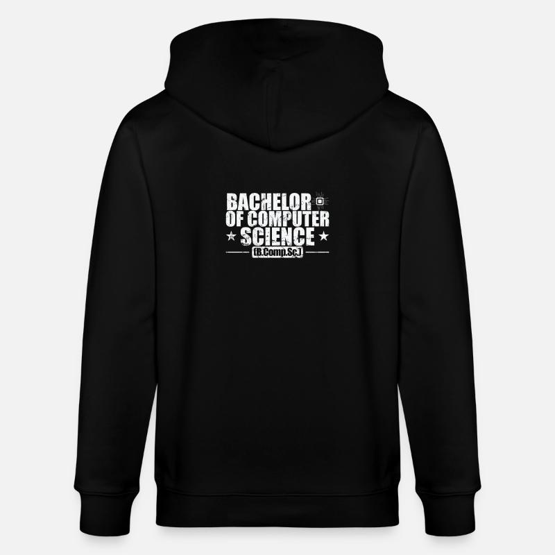 Bachelor of Computer Science - Stanley/Stella Unisex Bio-Kapuzenjacke CULTIVATOR  - Schwarz