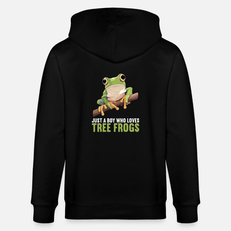 Rainette Baumfrösche Baumfrosch - Veste à capuche bio CULTIVATOR Stanley/Stella Unisexe - noir