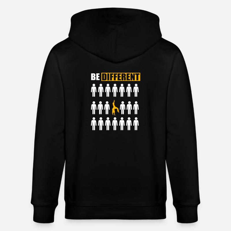 Sei anders Capoeira - Stanley/Stella Unisex Bio-Kapuzenjacke CULTIVATOR  - Schwarz