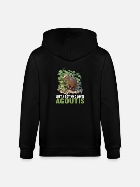 Agouti Agutis Aguti - Stanley/Stella CULTIVATOR Unisex Organic Hooded Jacket - black