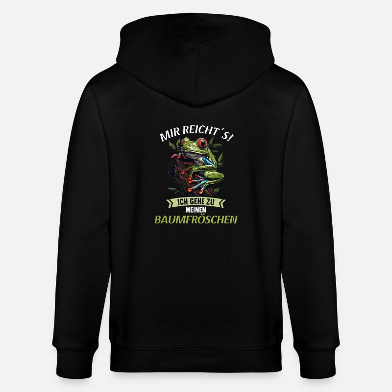 Rainette Baumfrösche Baumfrosch - Veste à capuche bio CULTIVATOR Stanley/Stella Unisexe - noir