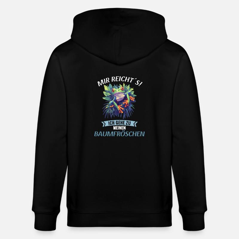 Rainette Baumfrösche Baumfrosch - Veste à capuche bio CULTIVATOR Stanley/Stella Unisexe - noir