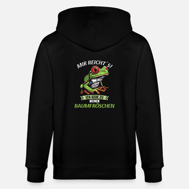 Tree Frog Baumfrösche Baumfrosch - Stanley/Stella CULTIVATOR  Unisex Organic Hooded Jacket - black