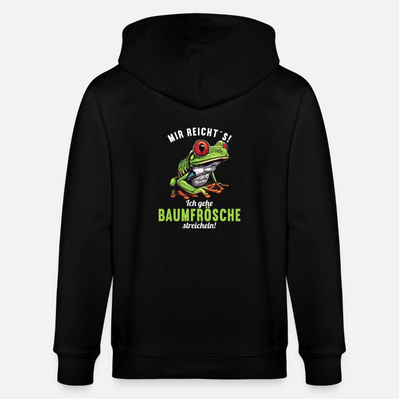 Rainette Baumfrösche Baumfrosch - Veste à capuche bio CULTIVATOR Stanley/Stella Unisexe - noir