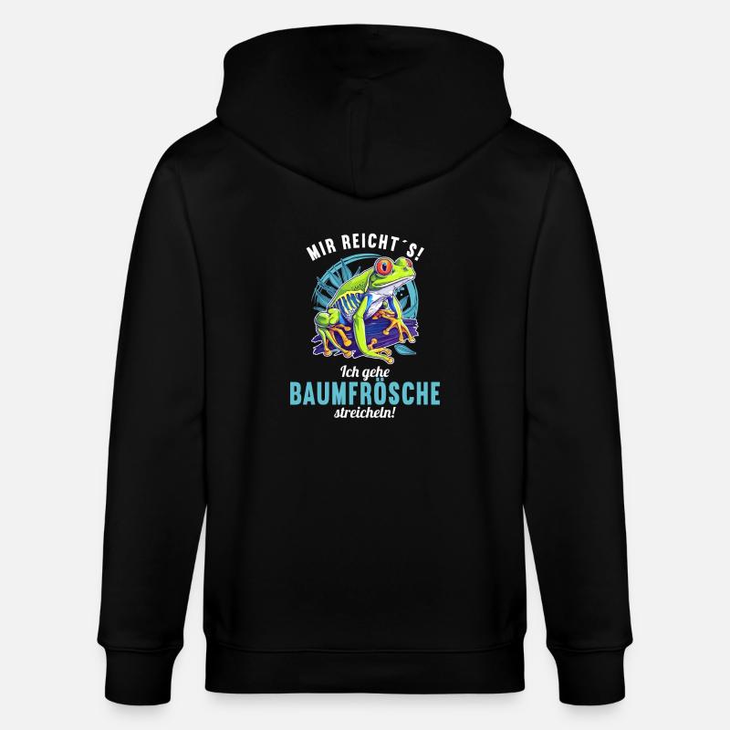 Rainette Baumfrösche Baumfrosch - Veste à capuche bio CULTIVATOR Stanley/Stella Unisexe - noir