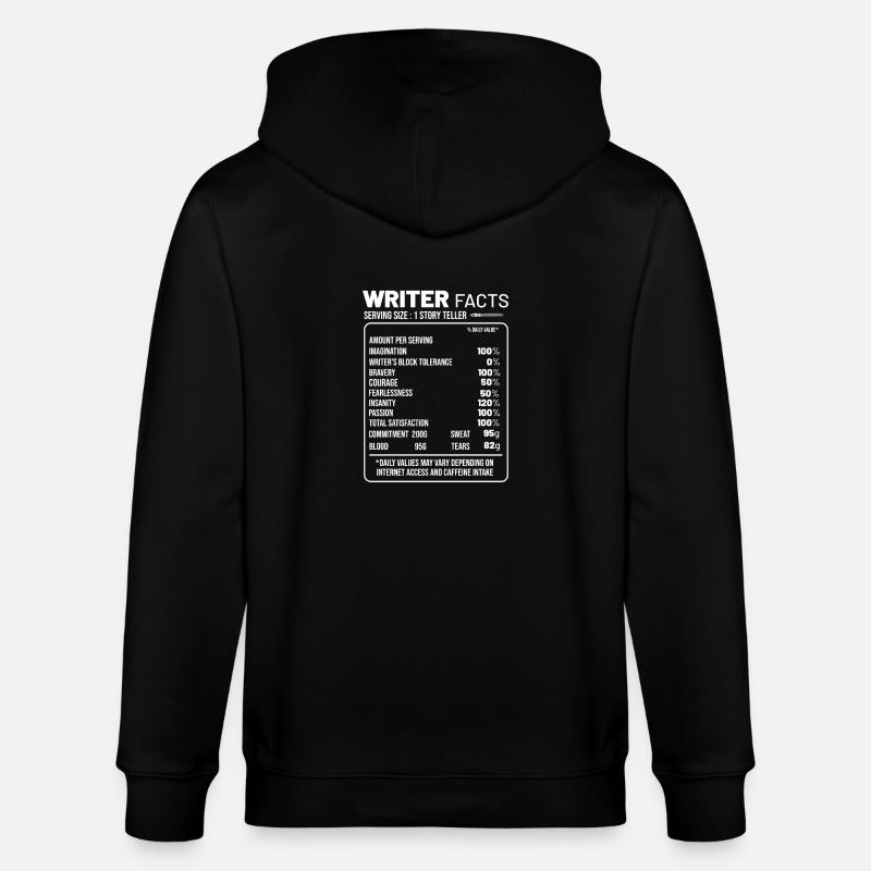 Autor - Stanley/Stella Unisex Bio-Kapuzenjacke CULTIVATOR  - Schwarz