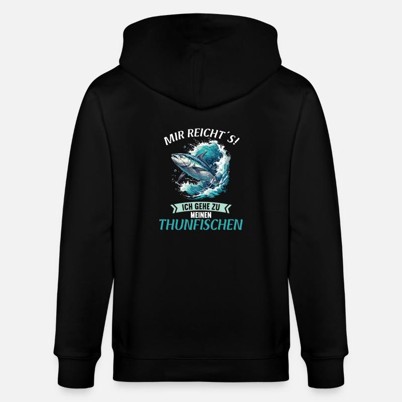 Thon Thunfische Thunfisch - Veste à capuche bio CULTIVATOR Stanley/Stella Unisexe - noir