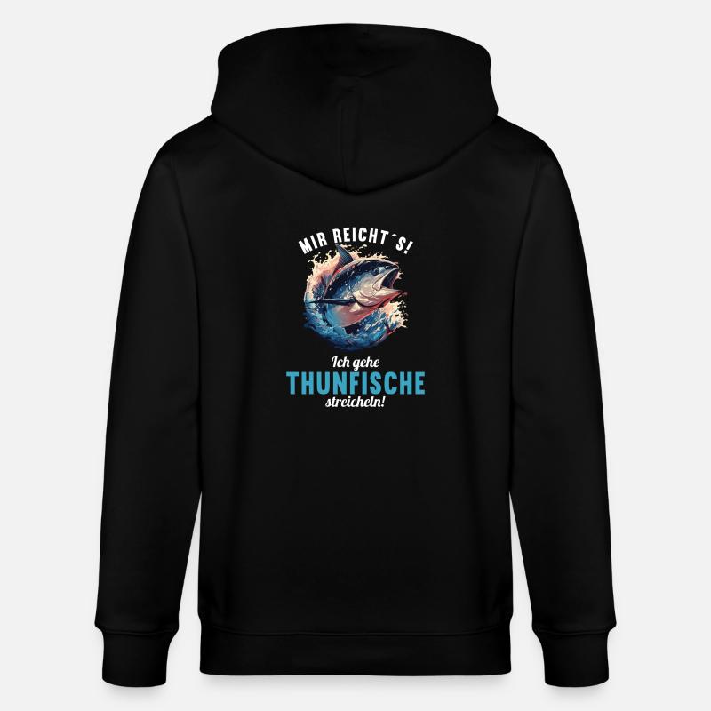 Thon Thunfische Thunfisch - Veste à capuche bio CULTIVATOR Stanley/Stella Unisexe - noir