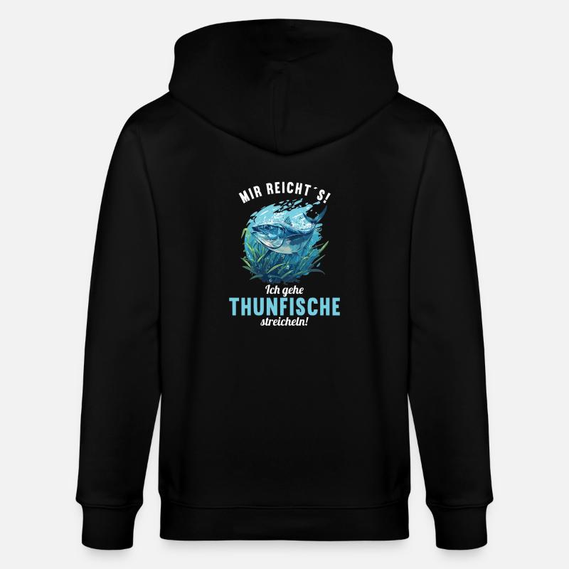 Thon Thunfische Thunfisch - Veste à capuche bio CULTIVATOR Stanley/Stella Unisexe - noir