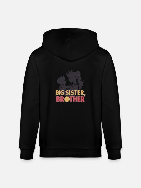GROSSE SCHWESTER BRUDER - Stanley/Stella Unisex Bio-Kapuzenjacke CULTIVATOR - Schwarz