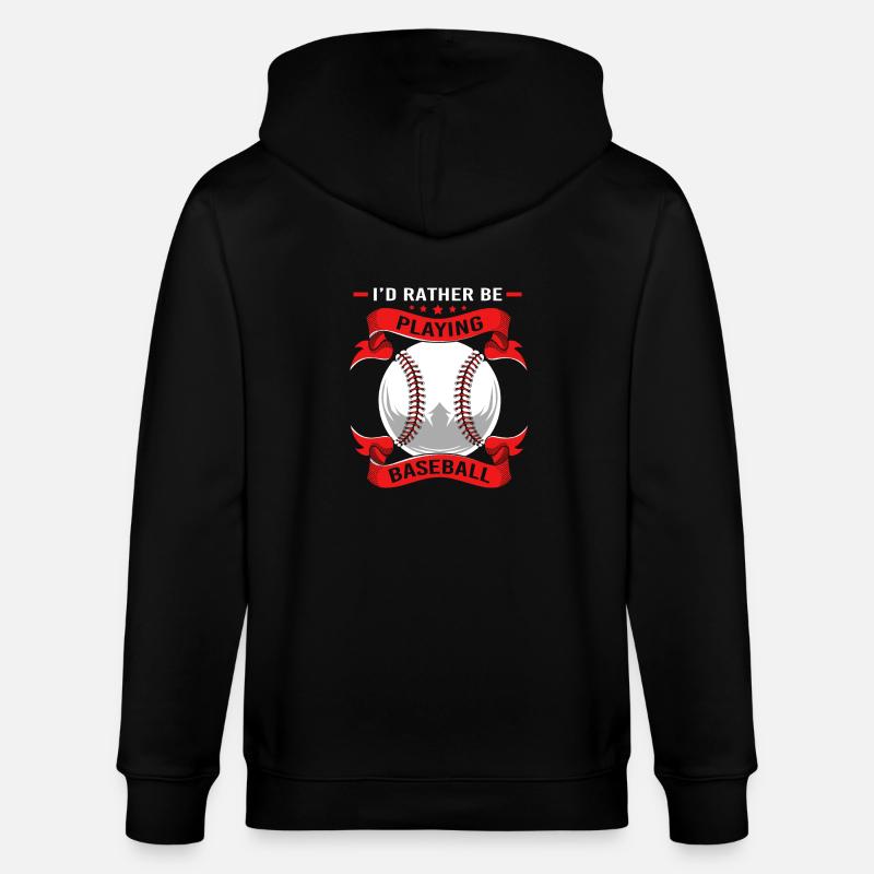 Baseball - Stanley/Stella Unisex Bio-Kapuzenjacke CULTIVATOR  - Schwarz