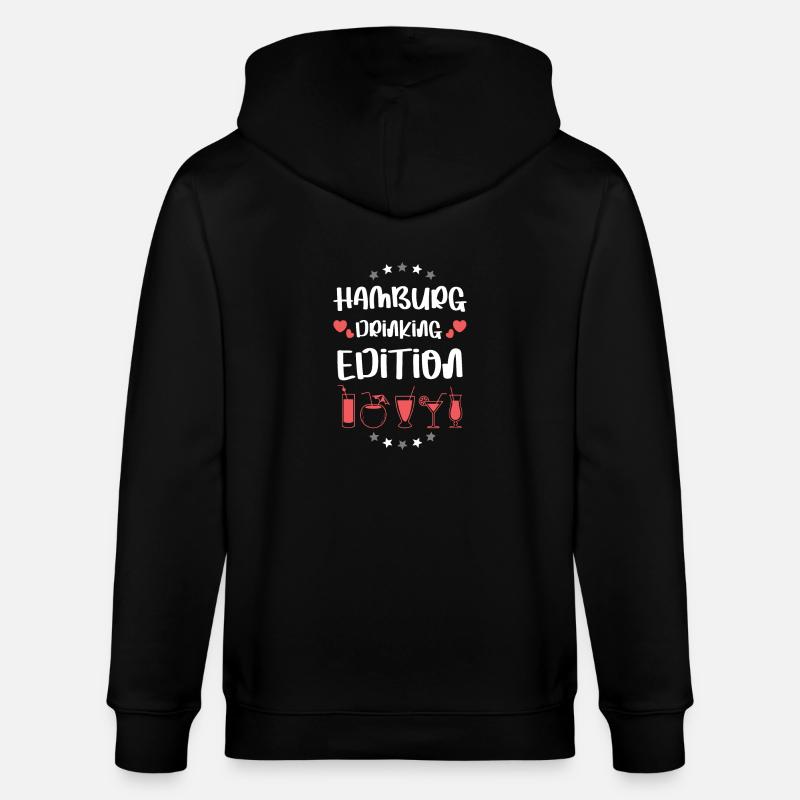 L’équipe de boisson de Hambourg - Veste à capuche bio CULTIVATOR Stanley/Stella Unisexe - noir