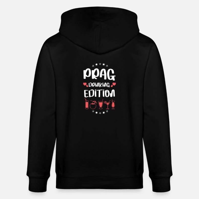 Prague Drinking Team - Stanley/Stella CULTIVATOR  Unisex Organic Hooded Jacket - black