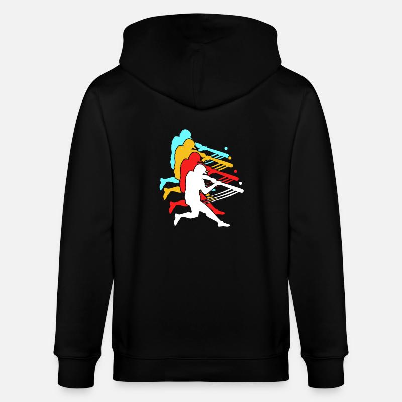 Base-ball - Veste à capuche bio CULTIVATOR Stanley/Stella Unisexe - noir